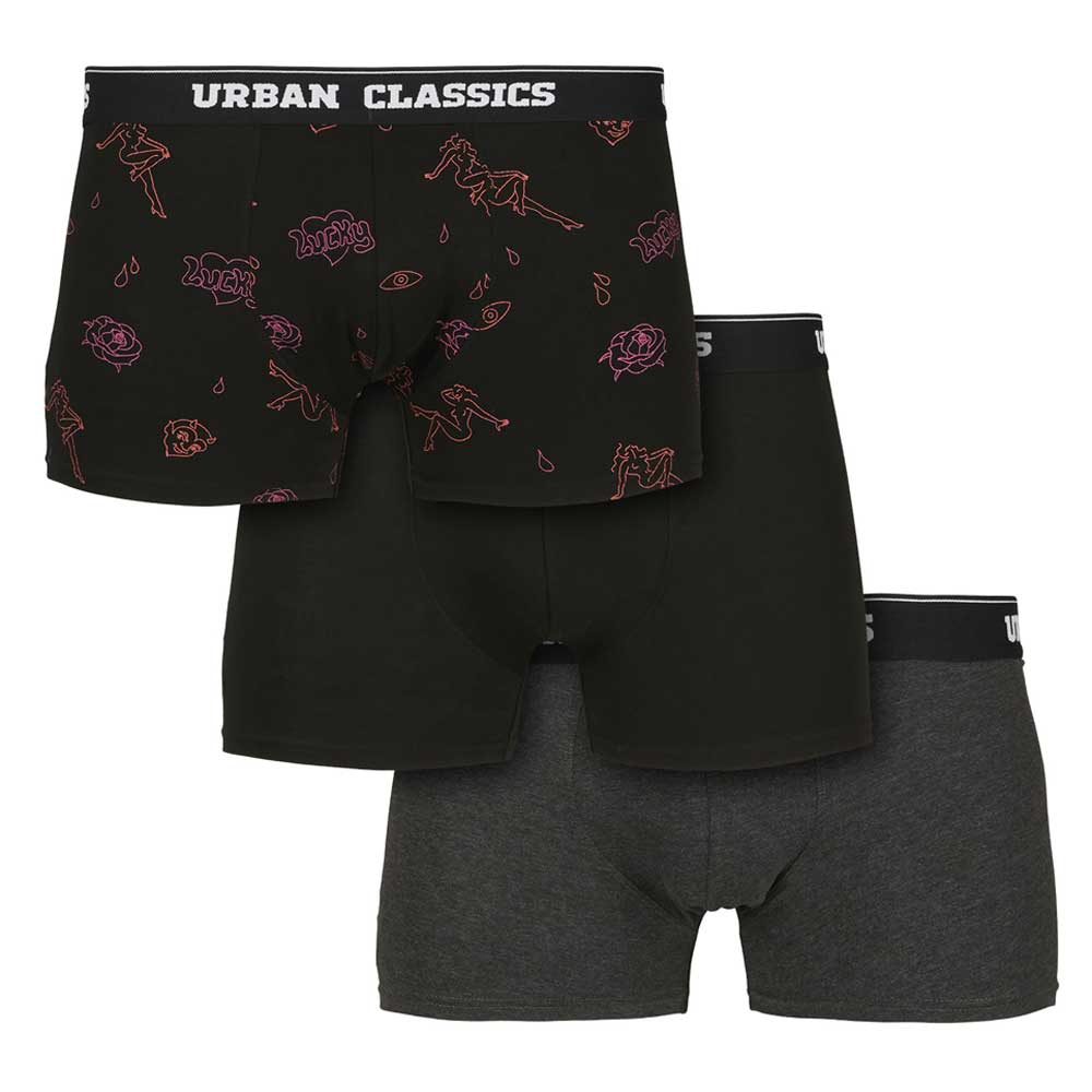 Urban Classics - 3Pack Boxershorts pack - Multicolours